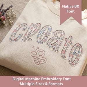 Winter Cabin Applique Native BX Machine Embroidery Font, Bean Stitch Native BX