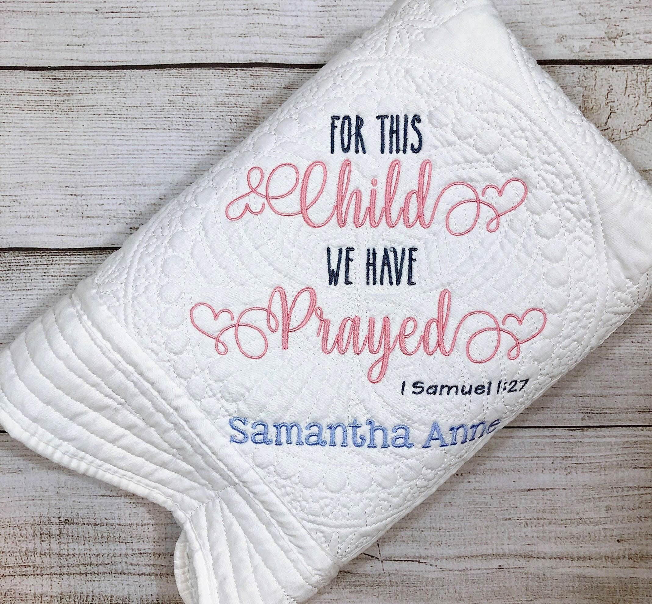 Bible verse custom baby blanket Scripture bedding Etsy