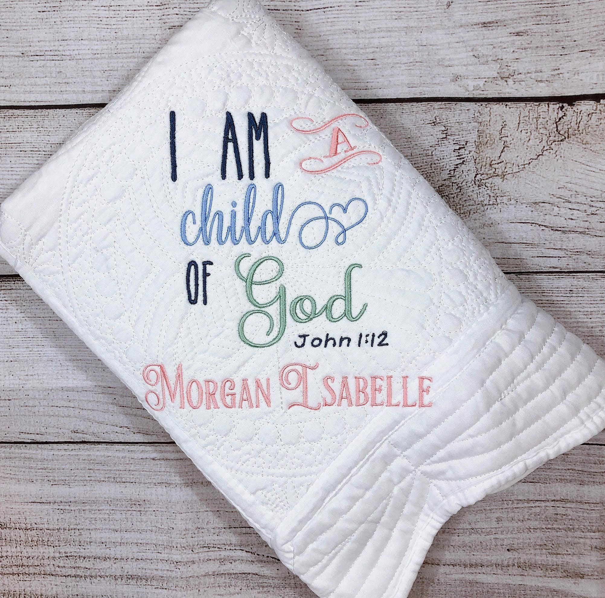 Bible Verse Custom Baby Blanket Scripture Bedding Etsy