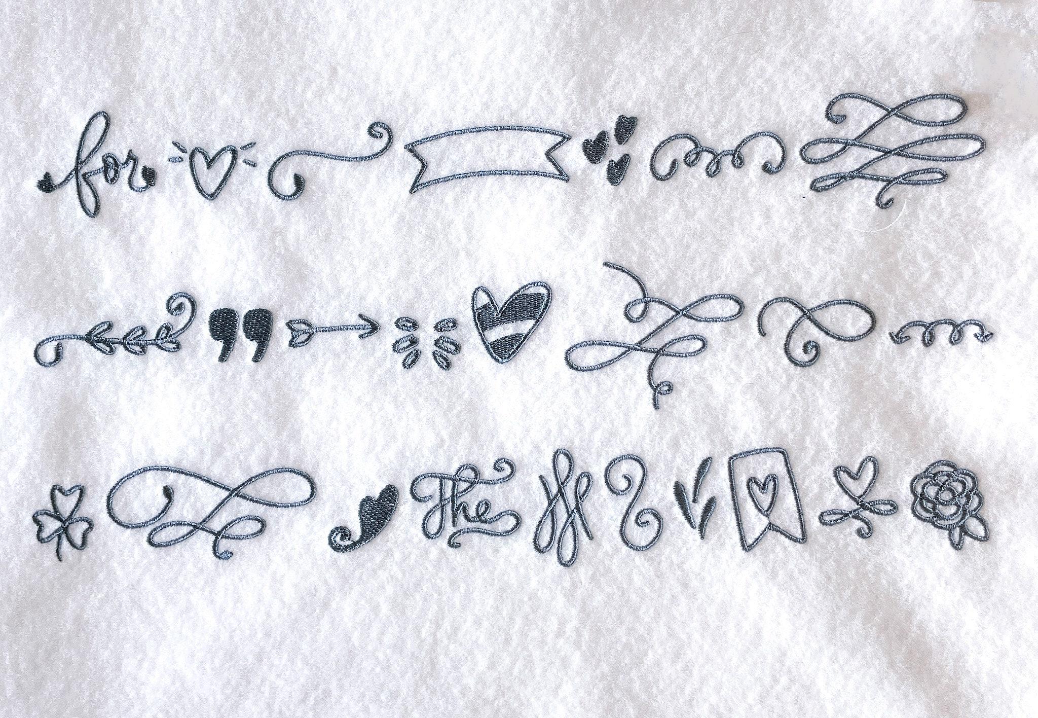 Dingbat Doodles Machine Embroidery Designs: Native BX Font (digital ...