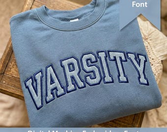 ACADEMY Satin Stitch Applizieren Maschinenstickerei Schrift: Native BOX + Stichdateien (Digitaler Download)