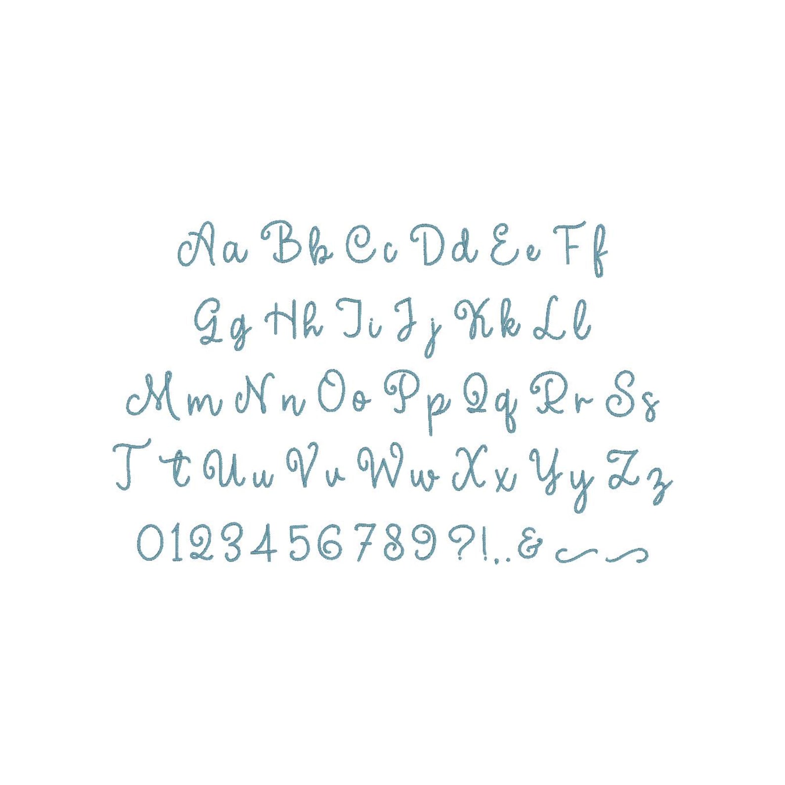 Enchanted Castle Script Embroidery Font: Native BX, Satin Stitch ...