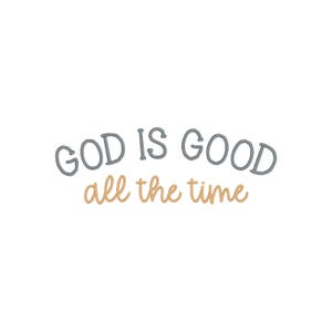 Gott ist gut Stickdatei: Christliche Schrift (Digitaler Download)