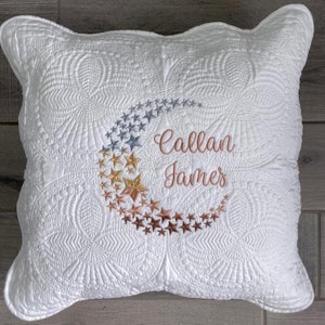 Custom Quilted Baby Pillow Cover: Personalized Nursery Decor