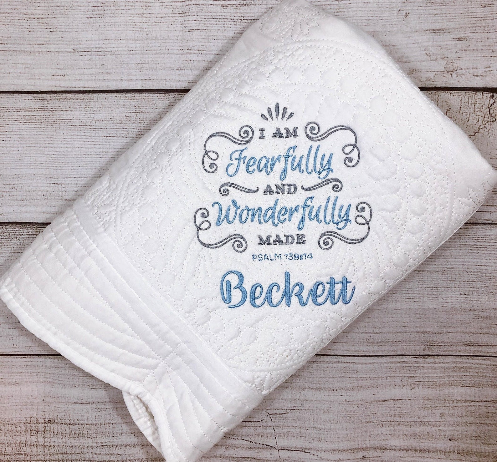 Bible verse baby blanket Custom baby blanket Personalize  Etsy