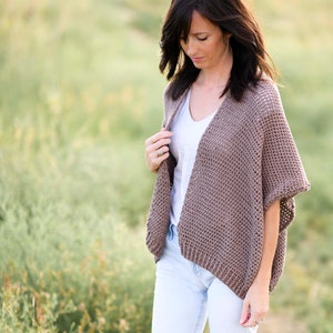 Vail Topper Crochet Pattern, Easy Cardigan Crochet Pattern, Light Cardigan, Fall Cardigan, Beginner Sweater, Shawl Style Cardigan