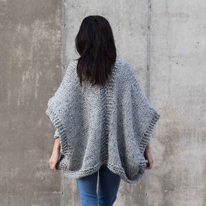 Knitting Pattern Kimono, Sweater Knitting Pattern, Telluride Knit Kimono Pattern, Easy Knit Cardigan Pattern, Beginner Sweater Pattern image 5