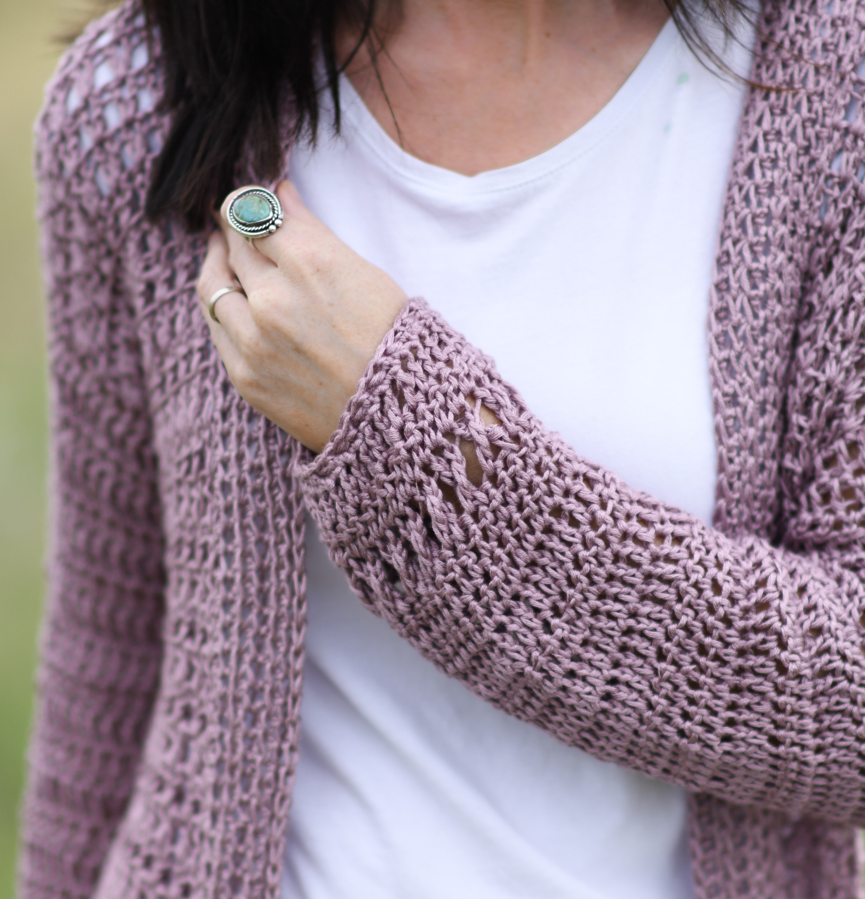 Verano Longline Cardigan Crochet 