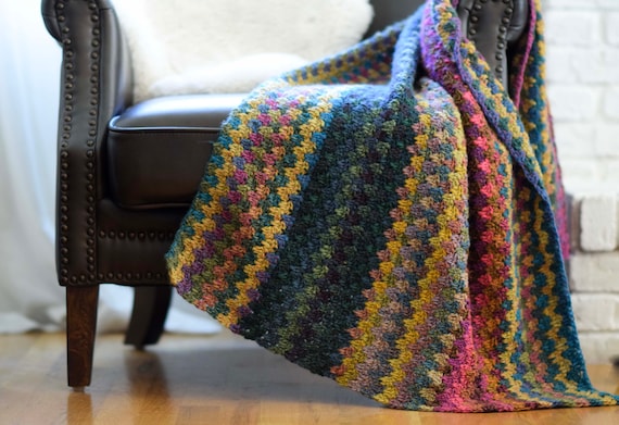 Stitch Club Jane's Granny Square Crochet Blanket + Tutorial