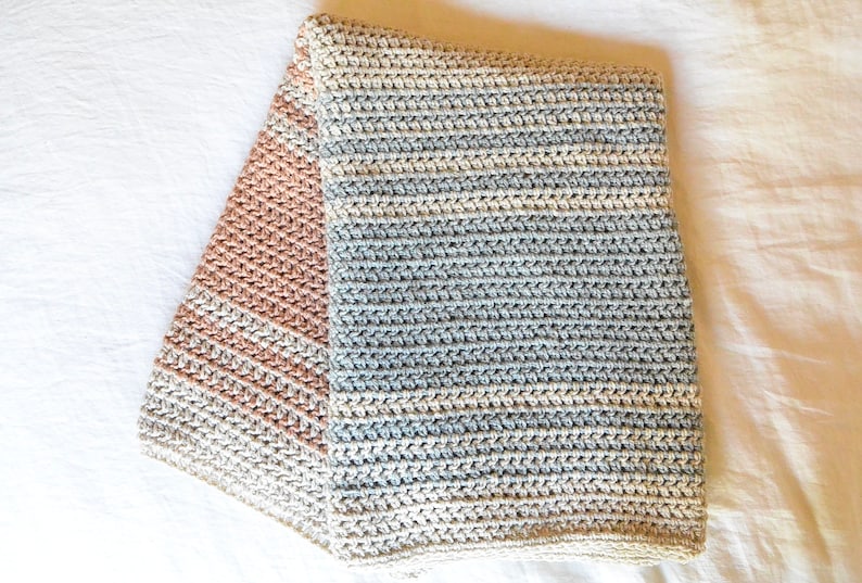 Equinox Blanket, Modern Striped Crochet Blanket Pattern, Beginner Crochet Blanket Pattern, Easy Blanket, Light Blanket, Baby, Lapghan image 3