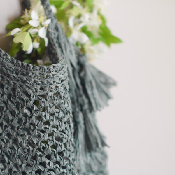 Crocheted Market Tote Pattern, Easy Bag Pattern, Palmetto Market Tote Pattern, Easy Purse Crochet Pattern, Summer Crocheted Bag Pattern