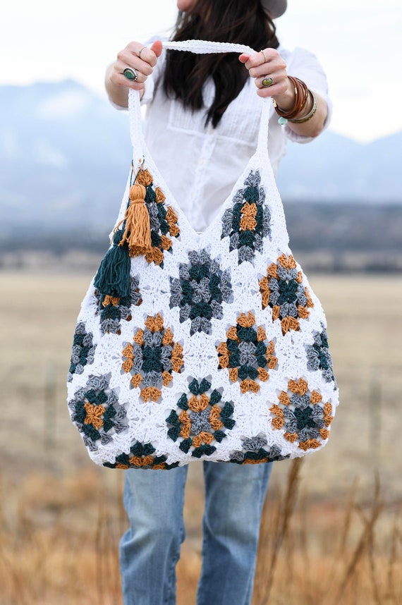 Cotton crochet bag discount