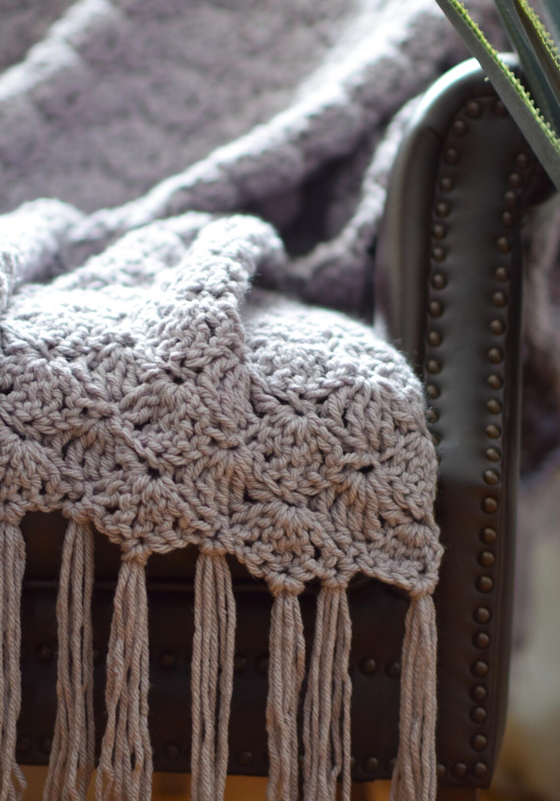 Shelly Throw Blanket Crochet Pattern, Easy Shell Stitch Blanket Pattern ...