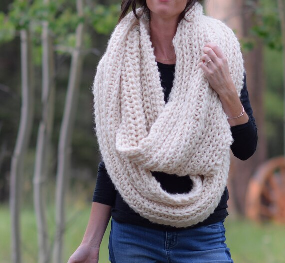 Big Knit Scarf Oversized Knit Scarf 