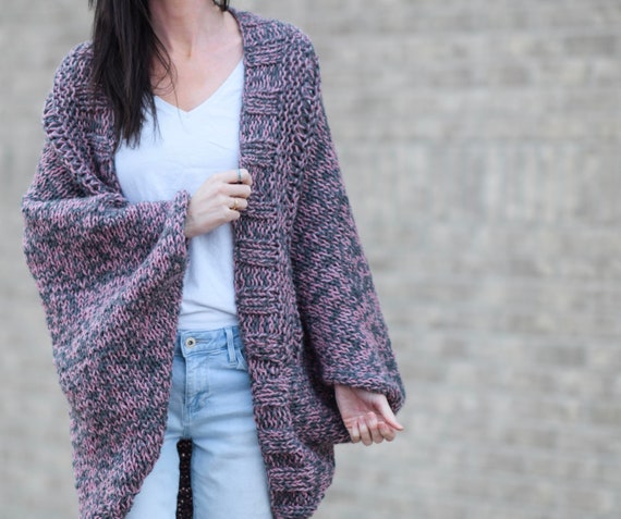 My Comfiest Cardigan Knitting Pattern, Easy Knitting Pattern