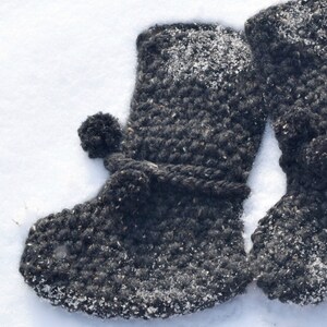 Mountain Chalet Knit Slipper Boots Pattern, Slipper Knitting Pattern, Easy Boot Knit Pattern, Knit Flat Slippers, Beginner Knit Slippers image 4