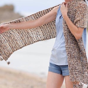 Wanders Crochet Wrap Pattern, Cotton Shawl Crochet Pattern, Easy Summer Wrap Crochet Pattern, Open Summer Wrap, Cover Up Pattern, Easy