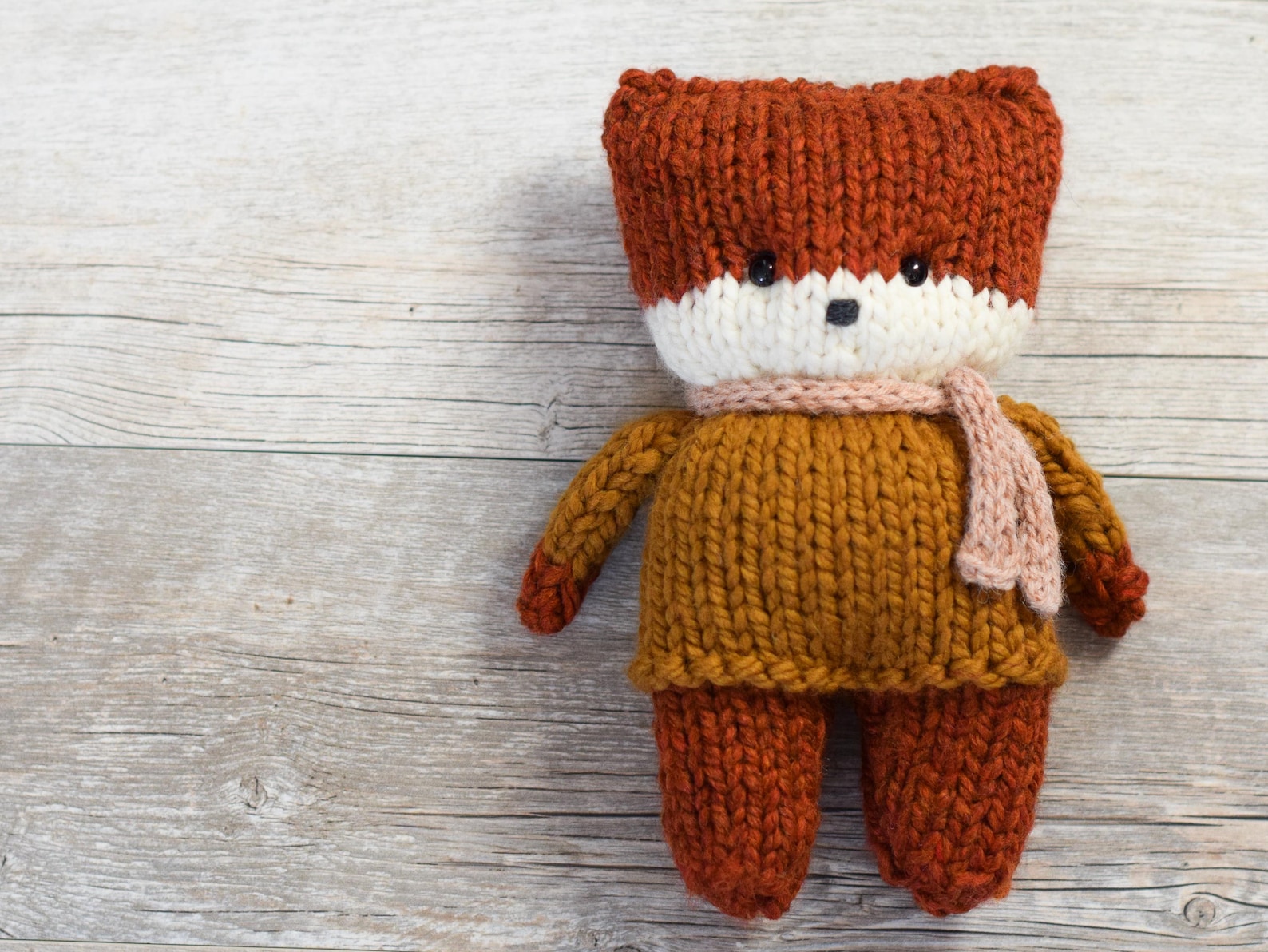 Easy Fox Knitting Pattern, Finnegan the Knit Fox, Knit Fox Pattern ...