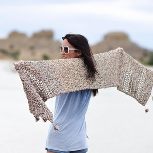 Wanders Crochet Wrap Pattern, Cotton Shawl Crochet Pattern, Easy Summer Wrap Crochet Pattern, Open Summer Wrap, Cover Up Pattern, Easy image 3