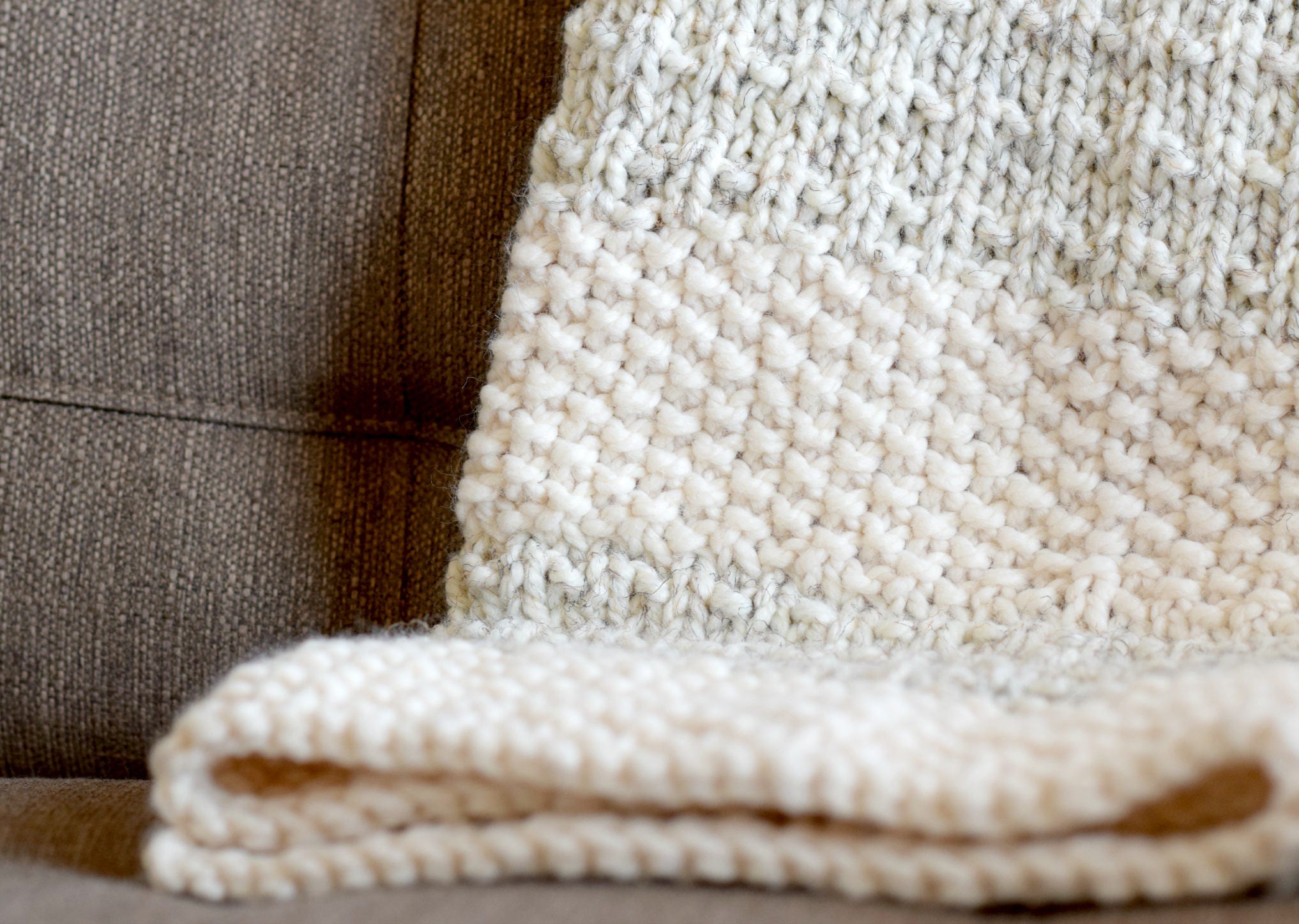 The Simplest Blanket You Can Knit
