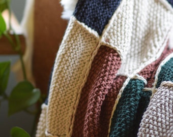Sew Knitted Squares Together Patchwork Blanket Knitalong Part One