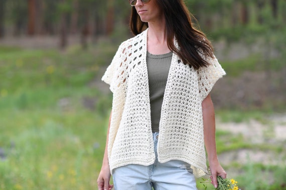 Summer Fun Cardi Crochet Pattern, Summer Cardigan Crochet Pattern