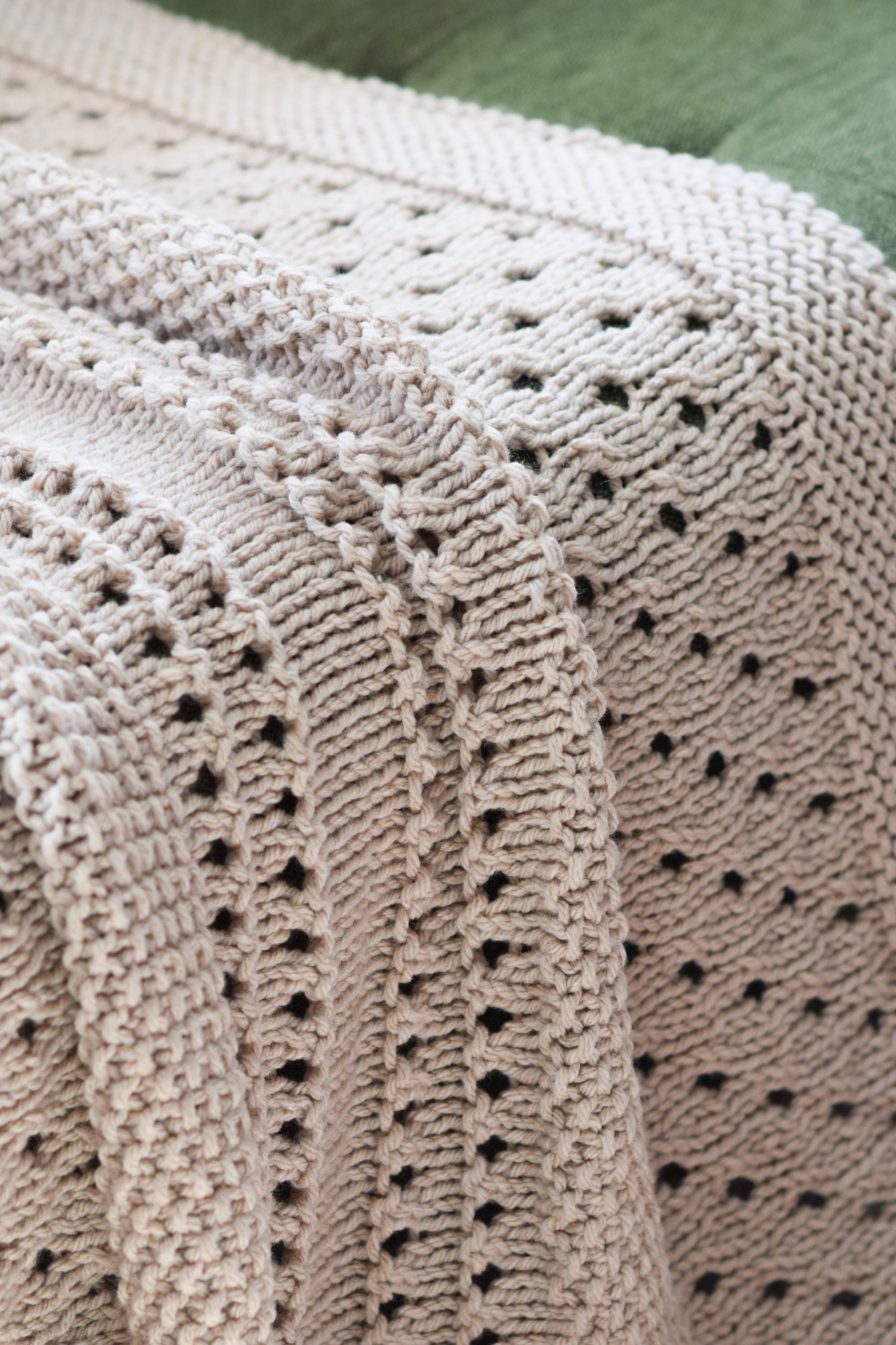A❥︎ Knit With Love Blanket Pattern, Sampler Knit Blanket Pattern, Easy