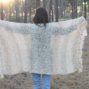 Sedona Serenity Shawl Pattern, Easy Knit Shawl Pattern, Blanket Scarf ...