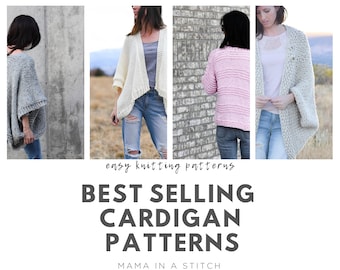 Los Mejores Patrones De Cárdigan De Punto, Patrones De Cárdigan De Gran Tamaño, Patrón De Suéter De Punto Fácil, Suéter De Punto Para Principiantes, Kimonos De Punto