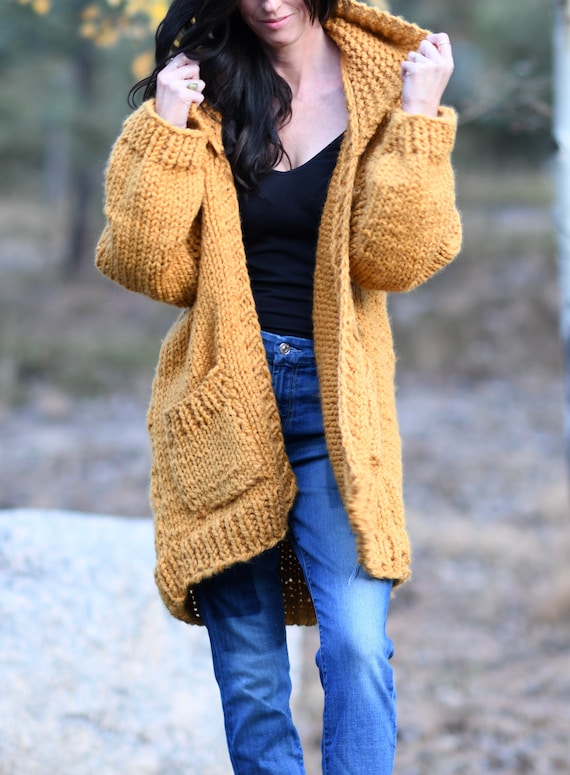 My Comfiest Cardigan Knitting Pattern, Easy Knitting Pattern