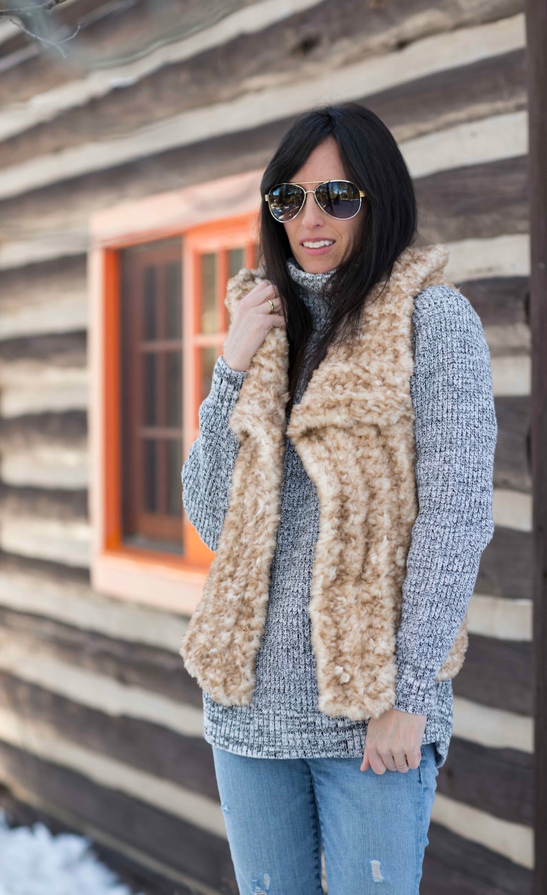 Faux Fur Vest Crochet Pattern Easy Vest Crochet Pattern