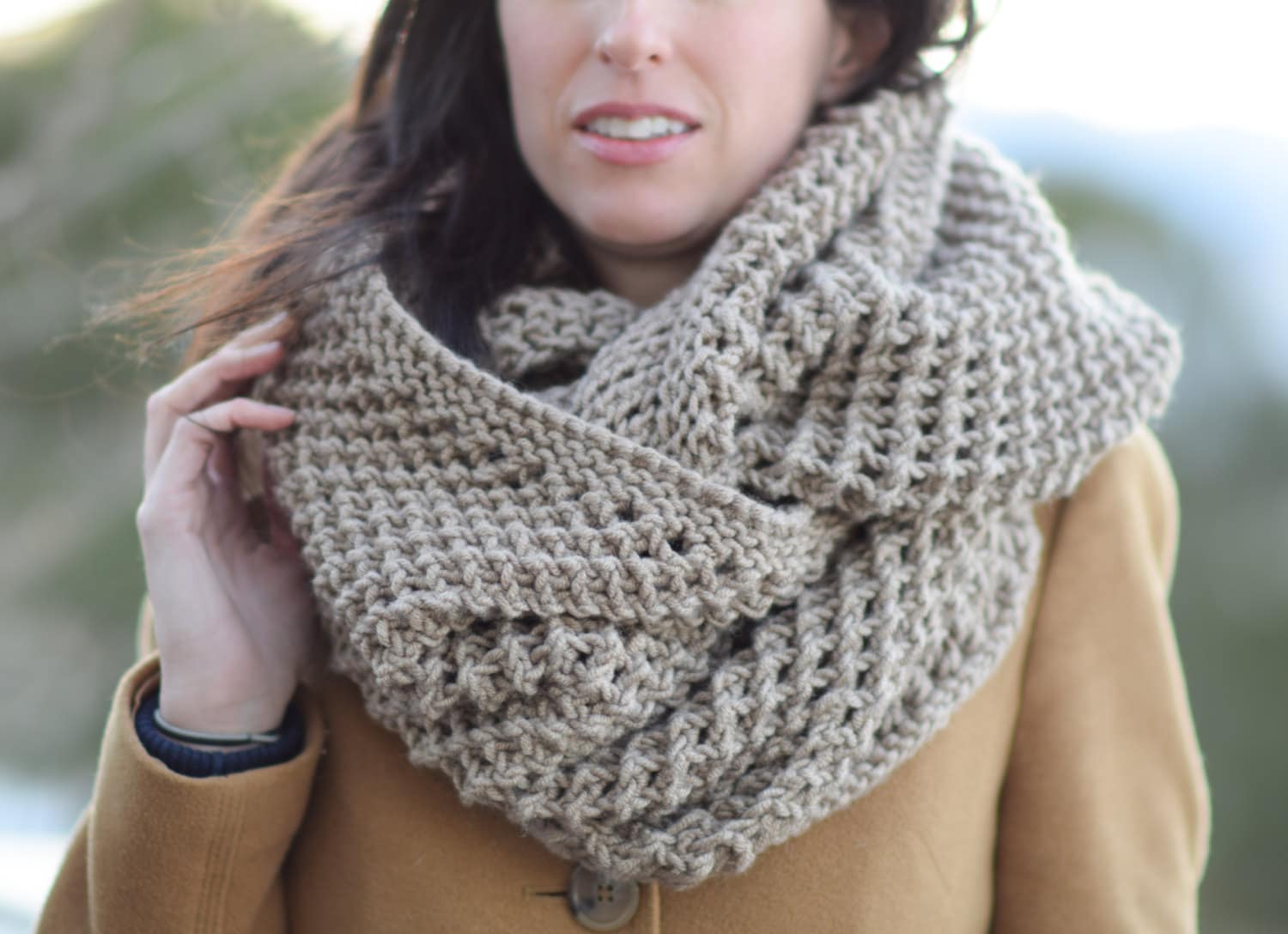 Swirls and Sprinkles: Chunky Hooded Infinity Scarf