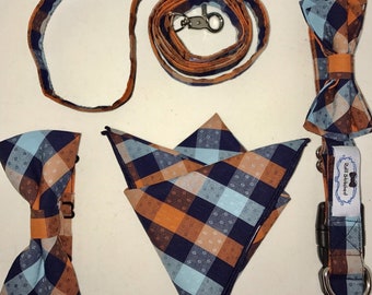 Matching Dog and Human Bow Tie Set, Cotton Buddy Bow Ties