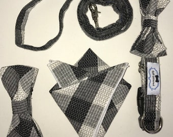 Matching Dog and Owner Bow Tie Set, Cotton Buddy Bow Ties