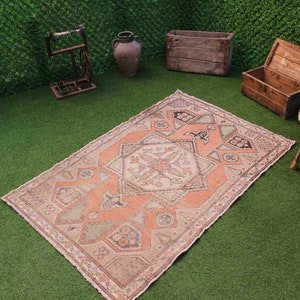 Vintage Turkish Wool Kilim Runner: Tribal Bohemian Rug