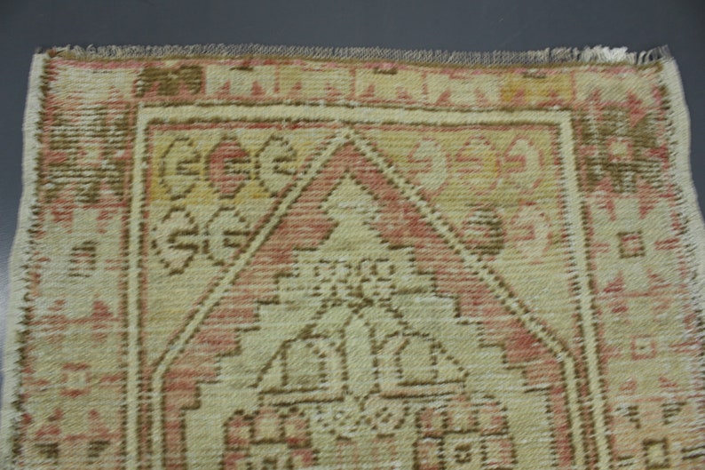 Small Turkish Rug, Vintage Rug 3x4, Kitchen Rug, Bedroom Rug, Entrway