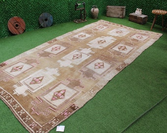 Large Turkish Oushak Rug: Handmade Wool Area Rug