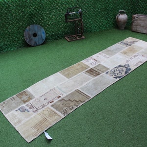 Vintage Turkish Kilim Runner: Handmade Wool Rug, Bohemian Tribal Design