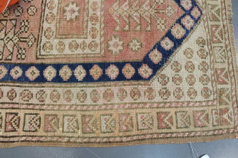 Antique Turkish Rug, Door Mats, Handmade Home Decor, Door Mat Rug, Hand