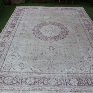 Large Oushak Rug, 8x10 Vintage Rug, Large Turkish Rug, 8x10 Turkish Rug, Home Decoration, Vintage Oushak Rug, Vintage Wool Rug, No 4114