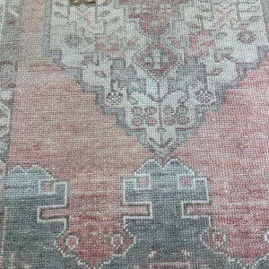 Pastel Patterned Rug Pastel Oushak Rug: 3x5 Vintage Turkish Wool Rug - Etsy UK