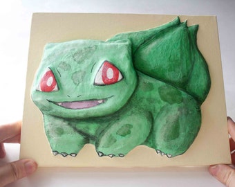 Bulbasaur Pokemon Inspired 3D Picture Craft Kit for Children & Adults Suitable for beginners