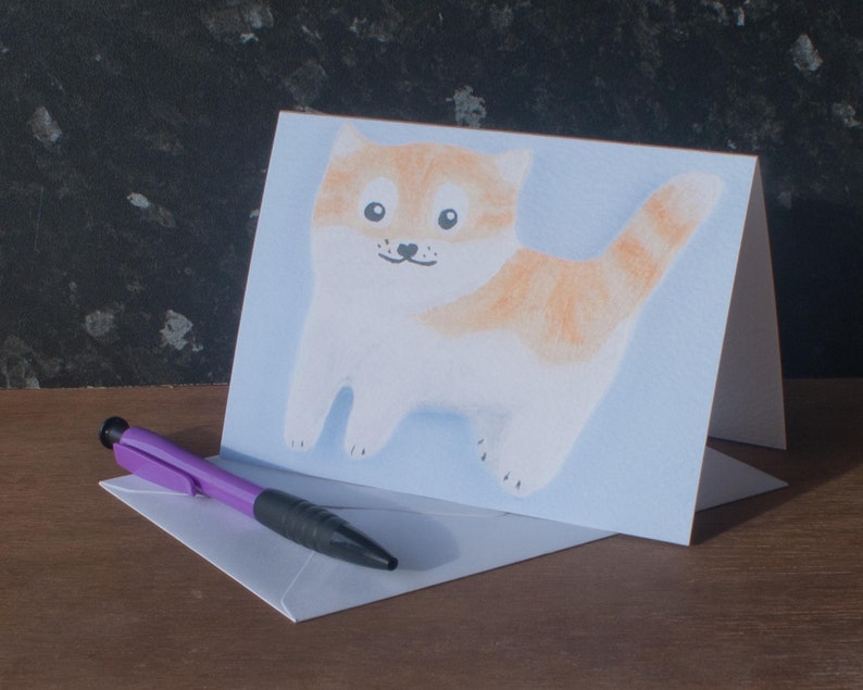 Ginger Cat Greetings Card image 8