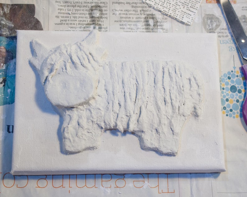 DIY Highland Cow Picture Arts and Craft Kit for Children and Etsy