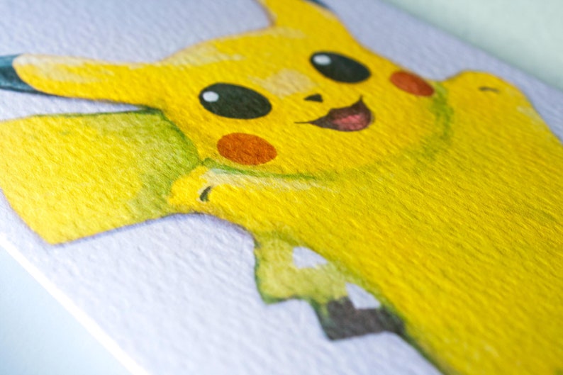 Pikachu Pokemon Inspired Greetings Card image 4