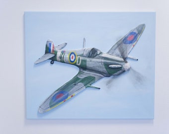 Spitfire Plane 3D Picture Craft Kit for Children and Adults. Suitable for beginners