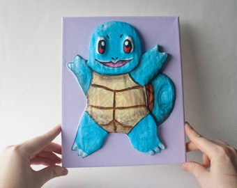 Squirtle Pokemon Inspired 3D Picture Craft Kit for Children and Adults Suitable for beginners