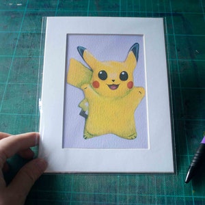 Pikachu Pokemon Inspired Greetings Card image 9