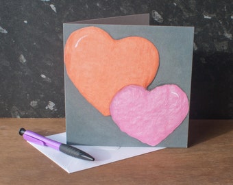 Love Hearts Greetings Card