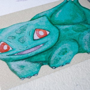 Bulbasaur Pokemon Inspired Greetings Card image 3